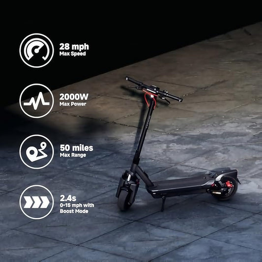 Xiaomi Ninebot E2 Pro Adult E-Scooter | Foldable Design | Long Range | Perfect for Urban Commuting